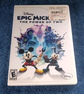 Disney Epic Mickey 2: The Power of Two Nintendo Wii With Instruction Booklet