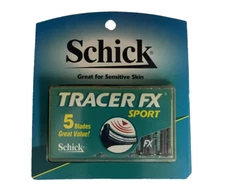 Schick Tracer FX SPORT 5 Refill Shaver Razor Blades Cartridges Vintage Sensitive