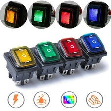 6 Pin Waterproof Rocker Switch for 12V DC Automotive Lighting Solutions
