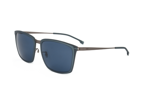 Lunettes De Soleil Hugo Boss BOSS 1296/F/S - Monture Argent Mate - Neuf Avec étiquettes
