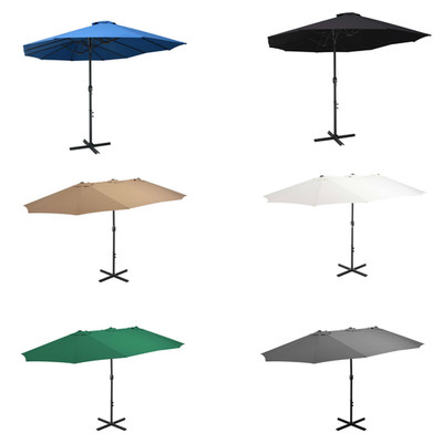 Sonnenschirm Gartenschirm Balkonschirm Schirm mit Aluminium-Mast 460x270 cm