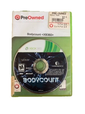 Bodycount (Microsoft Xbox 360, 2011) RARE