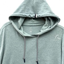 Rhoback Hesi Performance Hoodie Men s Medium M Green Athletic Stretch Golf