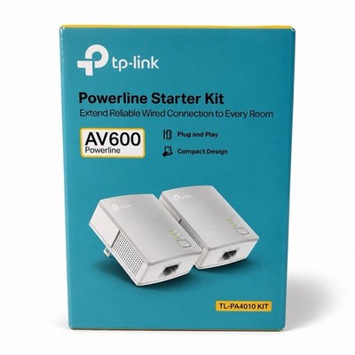 TP-Link AV600 Powerline Starter Kit for Extended Internet Connection, New Sealed
