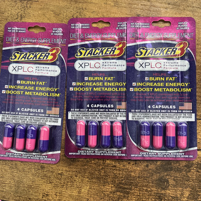12 Capsules STACKER 3 XPLC Dietary Supplement Fat Burner