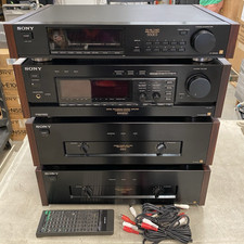 Vintage Sony Audio Stack IN BOX - TA-N55ES ST-S550ES TA-E1000ESD - SHOWN WORKING