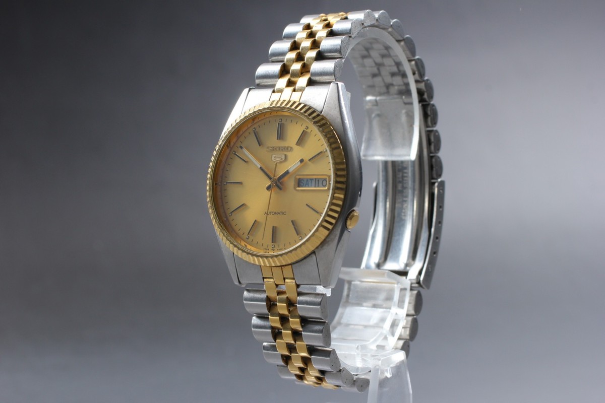 稼働品　セイコー5 7009-3110 Vintage 1982 [NEAR MINT] Seiko 5 7009-3110 Automatic Day Date Gold