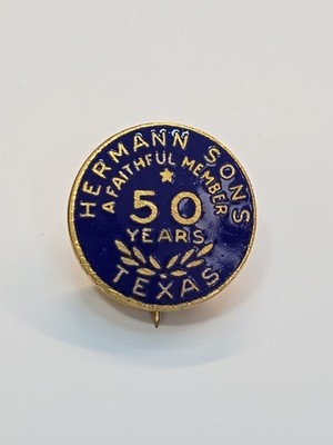 Hermann Sons Texas 50 Year Member Pin German Fraternal Benefit Insurance Society