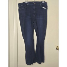 Signature by Levi Strauss Womens Mid Rise Bootcut Jeans Dark Wash 18M W34 L32