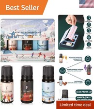 Christmas Fragrance Oils Set, Essential Oils for Diffusers Home, Aromatherapy Oi