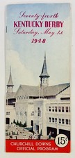1948 KENTUCKY DERBY PROGRAM - TRIPLE CROWN WINNER, CITATION; VERY NICE SHAPE
