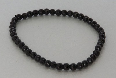  Mashan schwarz Stretch Armband Kugelperlen Ø 4 mm   individuell perfekte Passfo