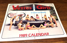 Vintage 1989 Vettes And Girls Calendar. Corvette.