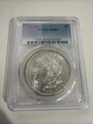 1921 D PCGS MS64 MORGAN SILVER DOLLAR