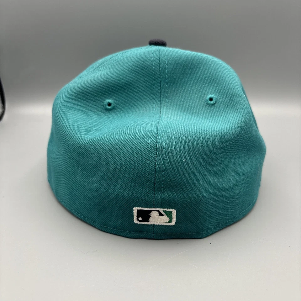 Seattle Mariners New Era 59FIFTY Fitted Hat Navy Teal 7 3/4 - Image 3 of 4
