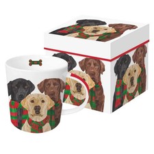 Paperproducts Design - 13.5 oz. Mug - Merry Labradors