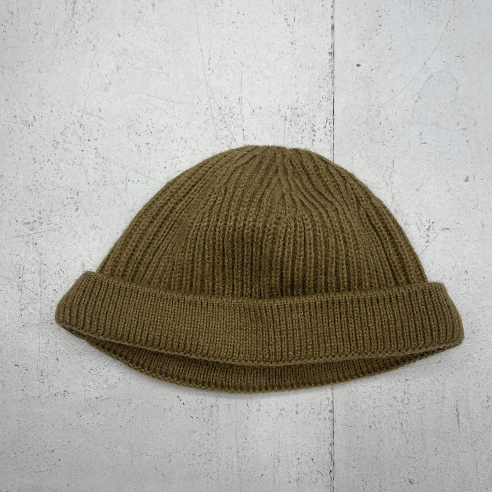 Ruby Baby Brown Cable Knit Cotton Blend Cuffed Beanie Hat Toddler Size OS Unisex