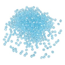 400pcs 4mm Bicone Glass Crystal Beads, Faceted Beads Sky Blue AB