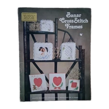 Vintage 1981 Banar Designs Counted Cross Stitch Frames Pattern Leaflet Booklet
