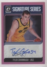 2018-19 Donruss Optic Signature Series Pink Prizm 14/25 Tyler Cavanaugh Auto 0c2