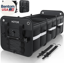 Trunk Organizer for SUV Car Storage Box with Reflective Strips, Collapsible Ca