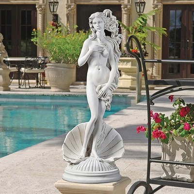Estatua Venus 25'' Diosa Romana Jardín Resina Piedra Decoración Interior Exterior