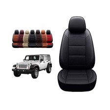 OASIS AUTO Custom Fit Seat Covers for 2007-2017 Wrangler JK 4 Door, Waterproo...