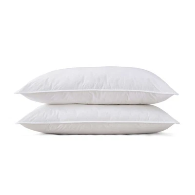 KINZA COLLECTION Duck Feather Pillows Pair Extra Filled Hypoallergenic Hotel Quality Pillow Packs