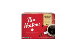 Tim Hortons Premium Medium Roast K-Cup Coffee Pods, Original Blend, 100 ct.