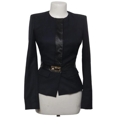 Elisabetta Franchi, Blazer, Größe: 40, Schwarz, Acetat/Polyester, Einfarbig #Apu