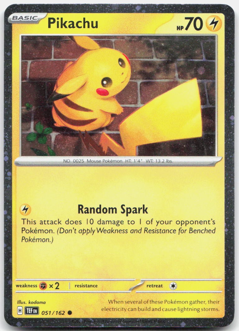 Pikachu (Cosmo Holo) 051/162 Promo Miscellaneous Cards & Products Pokemon NM