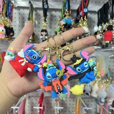 STITCH little key chain cute pendent bag hanging decoration car gift FEEL 2 pcs