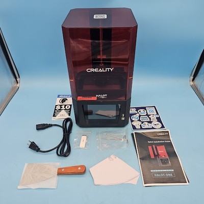 Creality HALOT-ONE CL-60 Resin 3D Printer UV LCD SLA w/ All Accessories Open Box