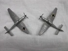 VINTAGE PLAY SET (2 ) WWII GERMAN 54mm GRAY STUKA TOY PLANES ( MARX COMPATABLE )