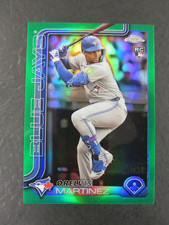 Orelvis Martinez RC 2025 Topps Chrome Baseball Green Refractor 62/99