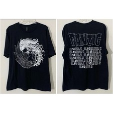 Danzig Tour Shirt 2023 Band Tee Yin and Yang Angel  Demon Print Double Sided