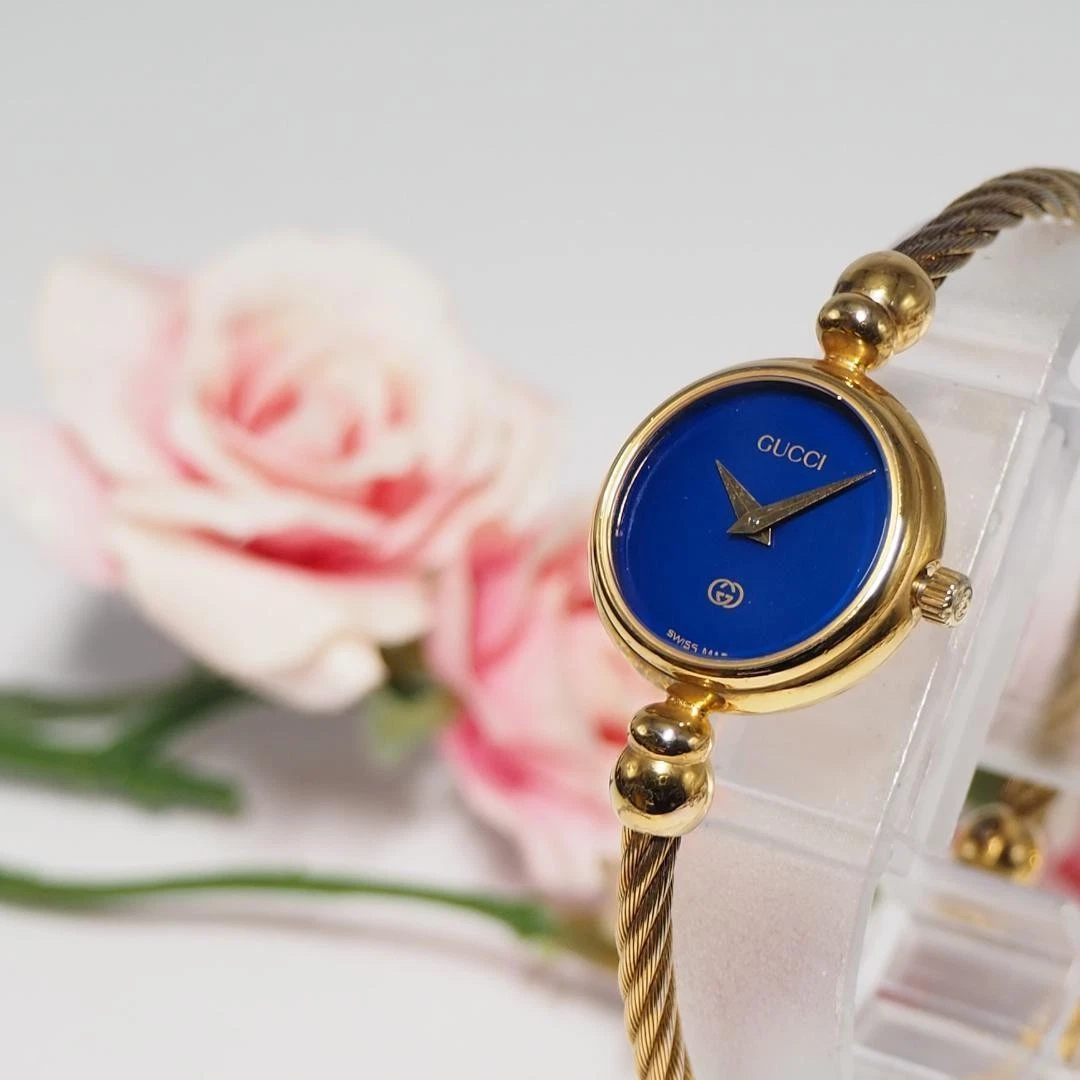 Orologio Gucci Bracciale Filo F608 Quadrante Navy Usa 8 inacciale