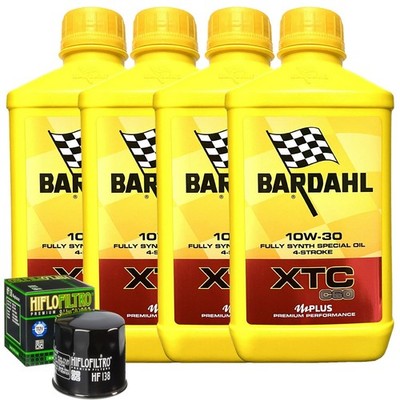 Bardahl XTC 10W30 Ölwechsel Für Suzuki LT-A500 FC Vinson Auto 4x4 2004>2006