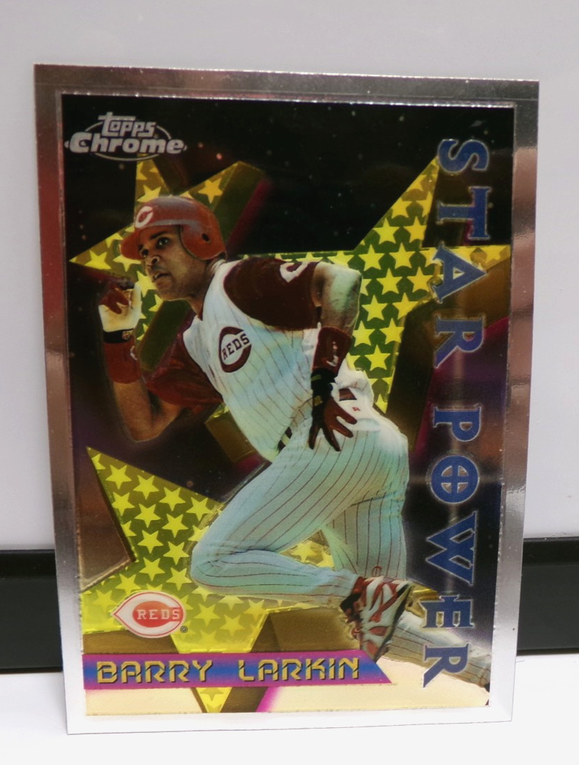 1996 Topps Chrome #6 Barry Larkin Star Power Cincinnati Reds~ Mint