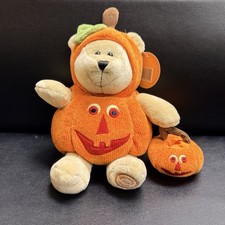 NWT Starbucks Bearista Bear - 2008 Halloween Trick Or Treat Pumpkin Plush