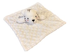 White Tiger Baby Lovey Security Blanket Minky Raised Dots Newborn Plush Toy New