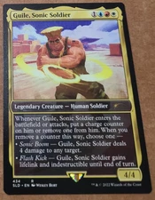 MTG Magic 1x Guile Sonic Soldier Street Fighter Secret Lair NM
