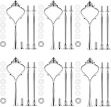 6 Sets 3 Tier Cake Plate Stand Handle, Cake Stand Hardware Handle Fittings Ho...