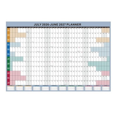 2026-2027 Wall Calendar - 24x36'' Large Dry Erase Laminated Monthly Planner, J...