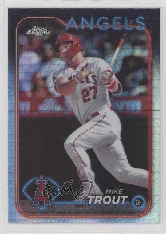 2024 Topps Chrome Prism Refractor Mike Trout #200 1dv4