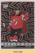 2023-24 Extended Series Seeing Red Silver Spectrum Jesper Bratt #SR-44 READ 1e7g