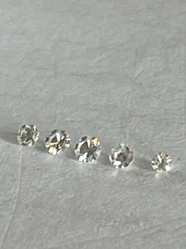 Loose Single Cut Diamonds 5x 0.10 Carat Lot Diamonds