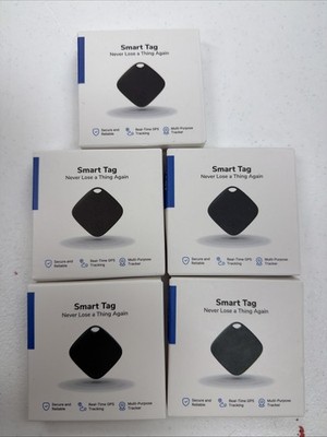 iTagPro Smart Air Tag for Android & Apple GPS Tracker Black New-LOT OF 5