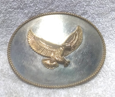 Silversmith‎ Collection Silver & Gold Eagle Belt Buckle Classic Eagle Belt Buckle | Montana Silversmiths main image 4