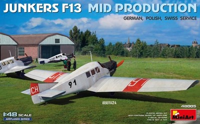 Junkers F13. Mid Prod. German, Polish, Swiss Service / 1:48 - Miniart